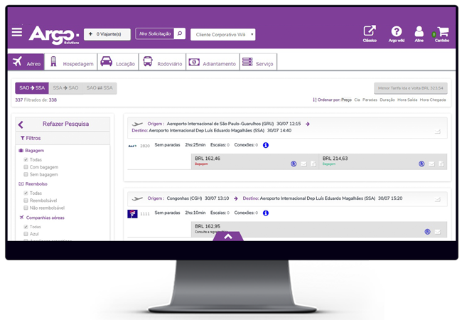 Gestão de Viagens Corporativas Argo - Argo Solutions - Simplifying your journey