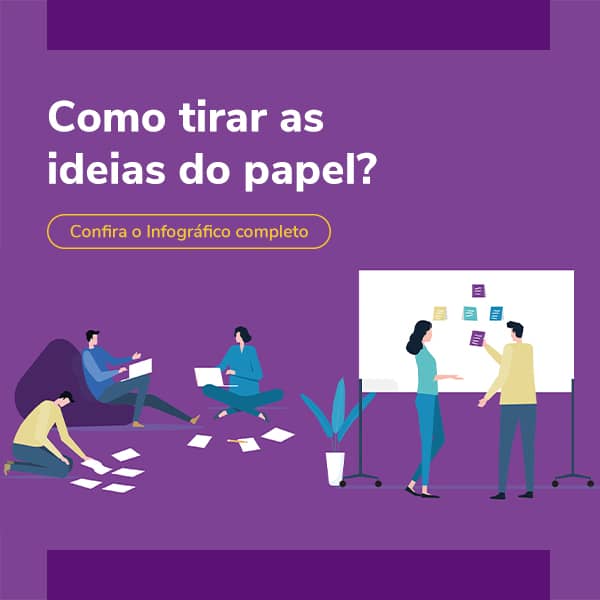 Infográfico Como tirar Ideias do Papel