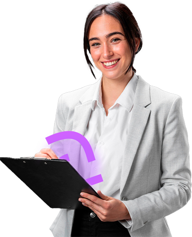 Mulher com um tablet utilizando a Argo