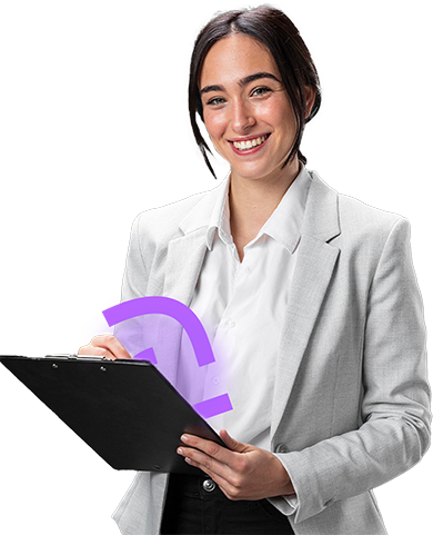 Mulher com um tablet utilizando a Argo